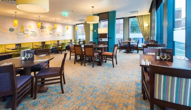 Inside restaurant at Premier Inn Maidenhead Town Centre hotel