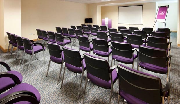 Inside meeting room at Premier Inn Manchester City (Piccadilly) hotel