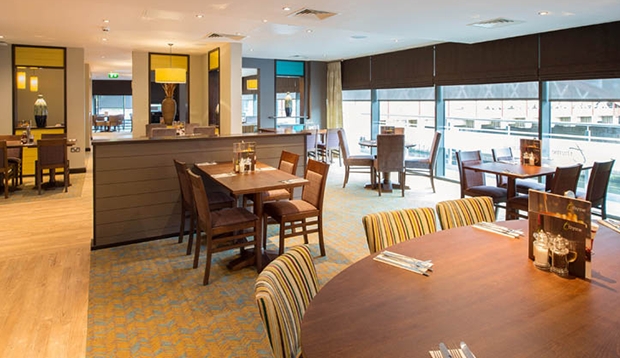 Thyme restaurant at Manchester City Centre with view over the canal