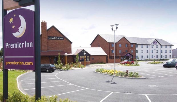 Exterior of Premier Inn Oswestry