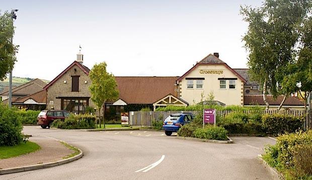 View of the restaurant next door to Premier Inn Caerphilly hotel