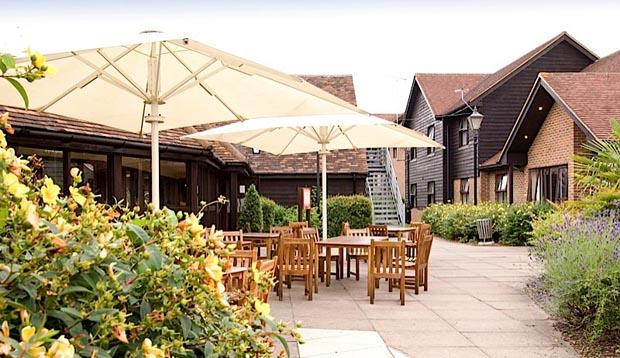 Restaurant area at Premier Inn Sandhurst hotel
