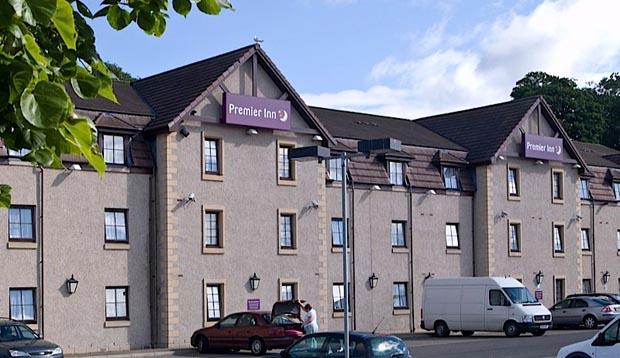 Exterior of Premier Inn Hotel Dundee North