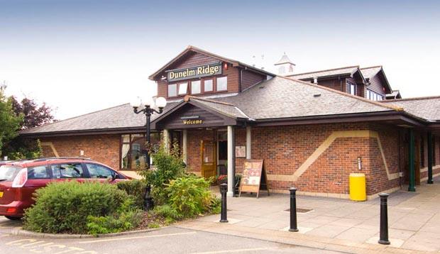Exterior of Premier Inn Durham North with car park