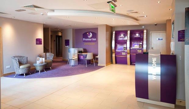 Reception area at Premier Inn Edinburgh Airport (Newbridge)