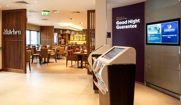 Reception at Premier Inn Hotel Fleet