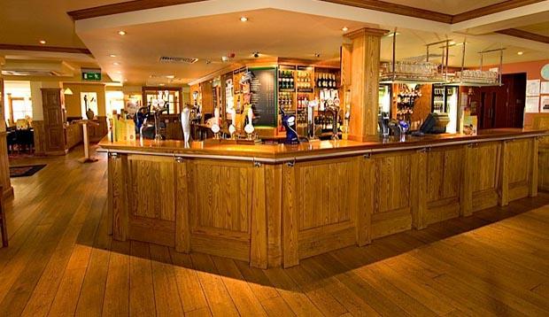 Bar area at Premier Inn Gloucester Business Park