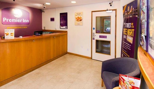 Reception area at Premier Inn London Greenford