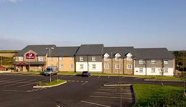 Surrounding area at Premier Inn Helston showing exterior of hotel and car park