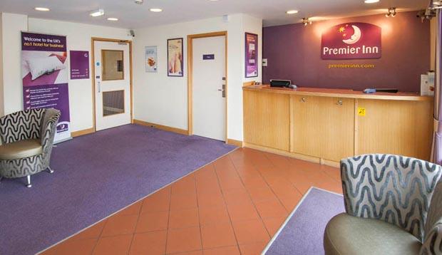 Reception at Premier Inn Leeds East hotel