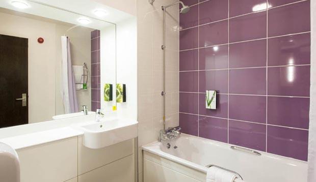 Bathroom at Premier Inn Lichfield City Centre hotel