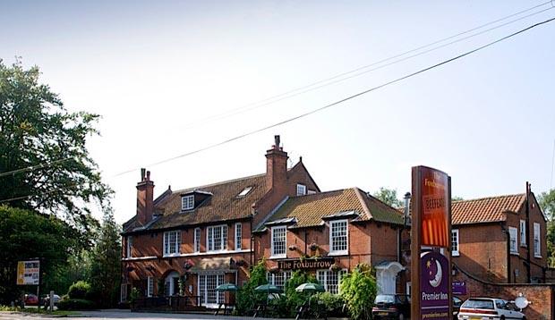 Exterior of Premier Inn Lowestoft hotel