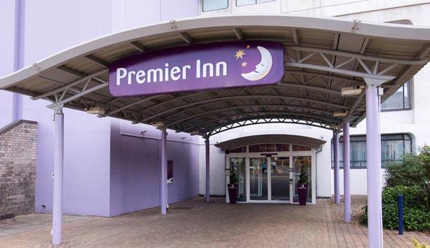 Reception at Premier Inn Manchester City Centre (Arena/Printworks) hotel