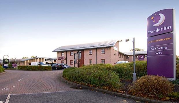 Car park area at Premier Inn Manchester (Cheadle) hotel