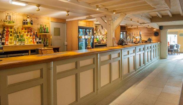 Bar area at Premier Inn Milton Keynes Central hotel