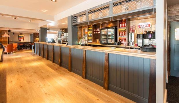 Bar area at Premier Inn Runcorn