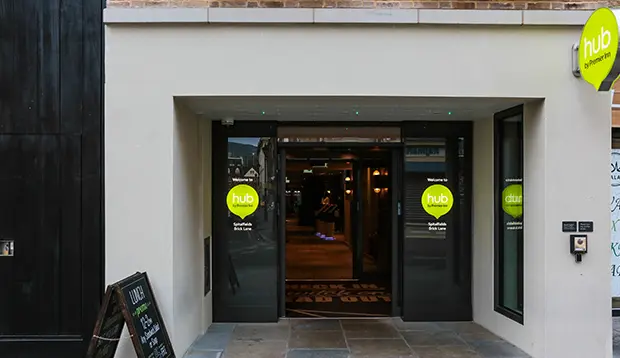 hub London Spitalfields, Brick Lane exterior