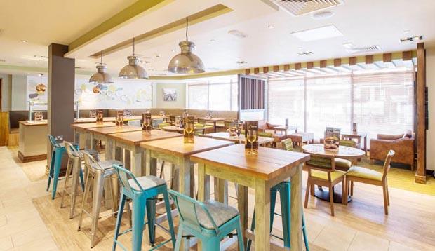 Inside restaurant at Premier Inn Eastbourne Town Centre