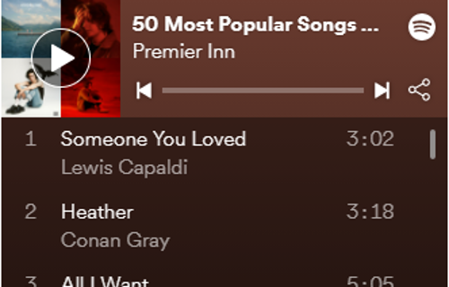 The most popular songs to fall asleep to