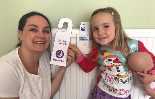 Manchester family makes their own Premier Inn hotel at home