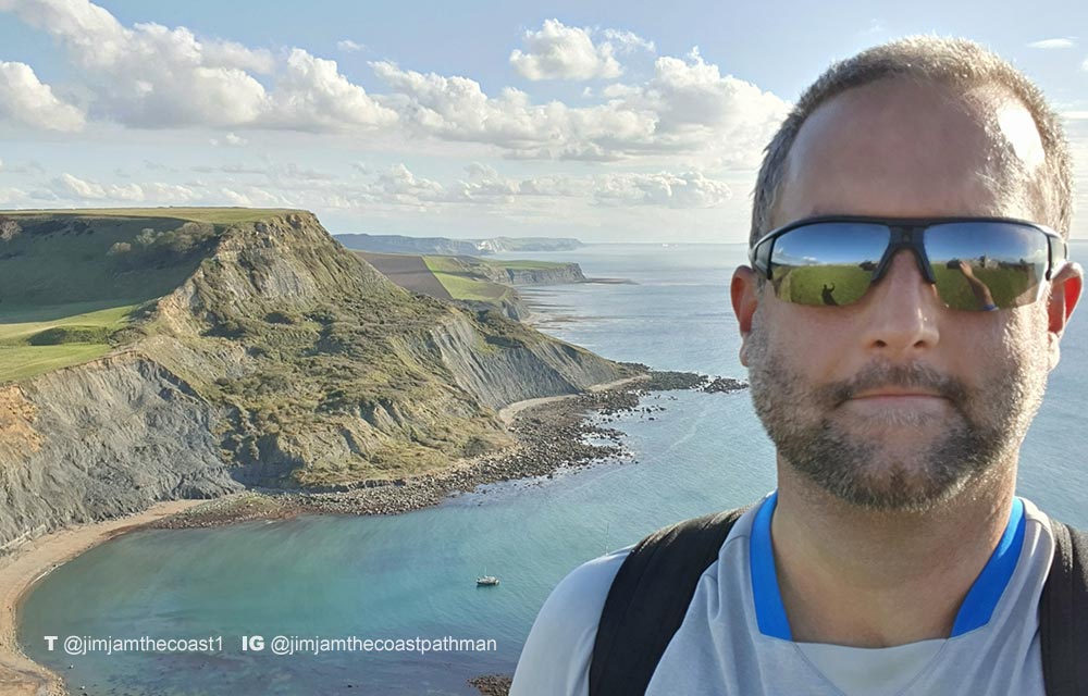Jim at Kimmeridge Bay
