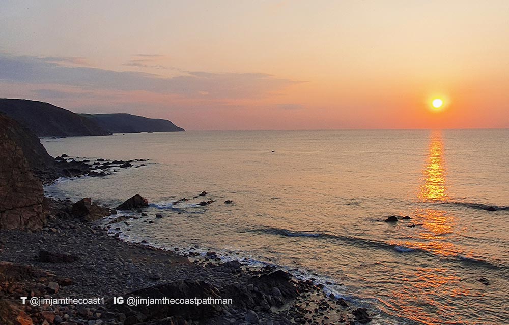Sunset at Widemouth Bay 