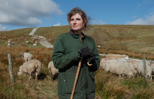 Amanda Owen and her sheep