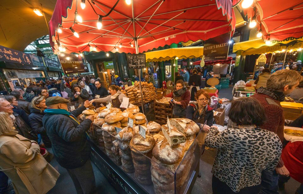 3. Borough Market, London, UK – 16,200 TikTok posts
