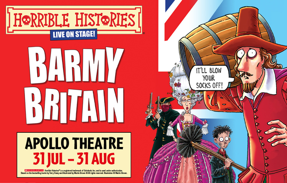  Win a family theatre break with Premier Inn to see Horrible Histories: Barmy Britain