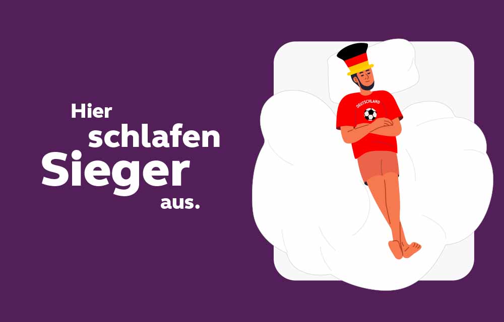 Hier schlafen Sieger aus
