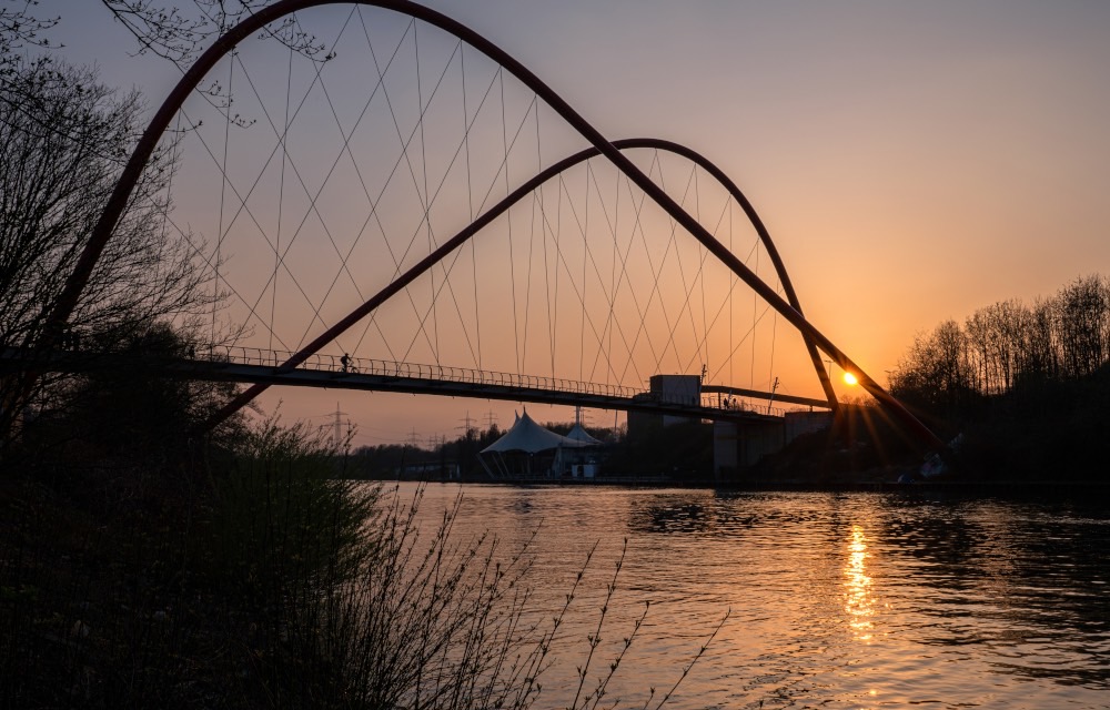 Spieltag-Ausklang am Rhein-Herne-Kanal