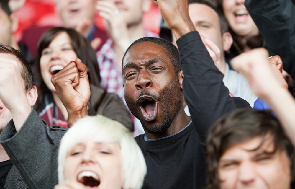 Leidenschaftliche Unterstützung