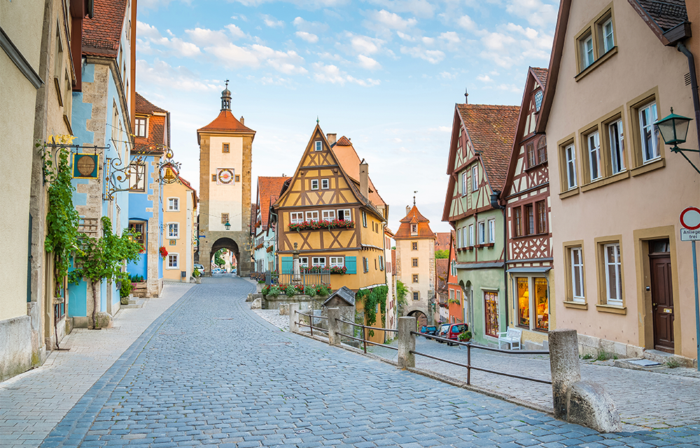 Altstadt in Rothenburg ob der Tauber