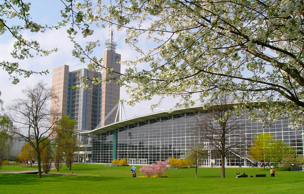 Messehallen von außen