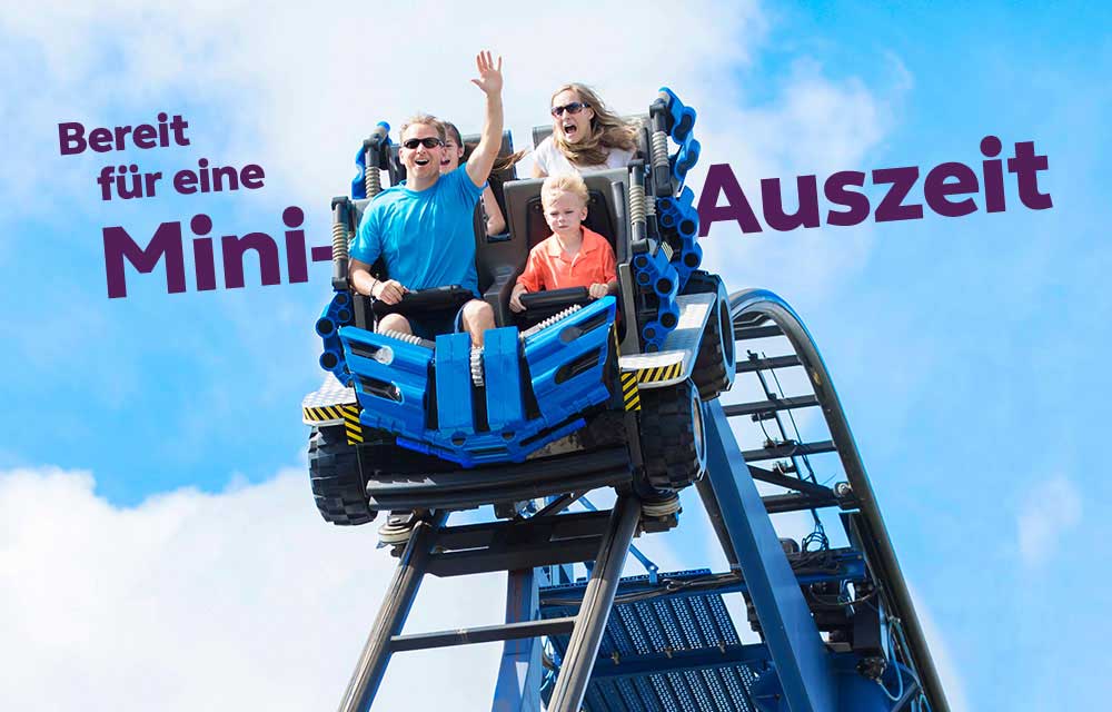 Familie in der Achterbahn