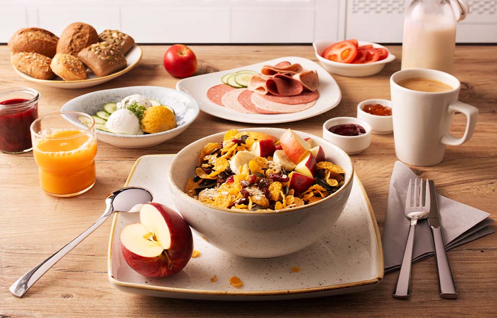 Vegane Frühstücksauswahl Premier Inn