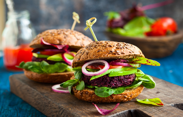 Veganer Burger