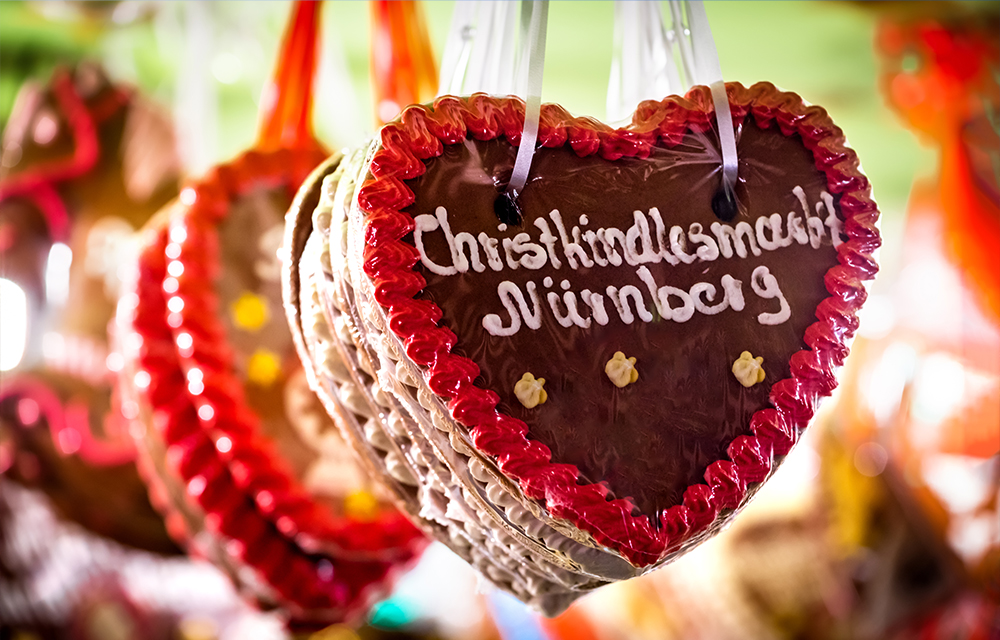 Lebkuchenherz vom Nürnberger Christkindlesmarkt