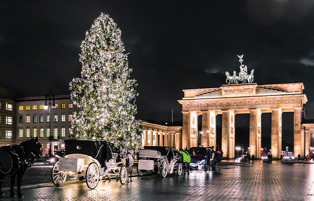 Großstadt Berlin in Weihnachtsstimmung
