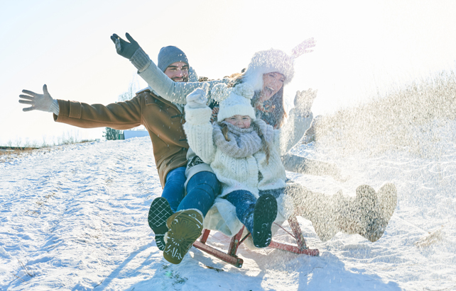 Winterspaß im Schnee