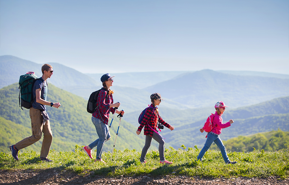 Familienwanderung