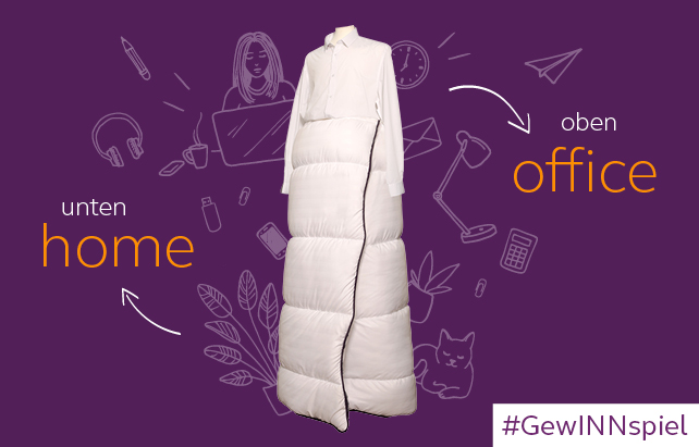 Gewinnspiel: Original Premier Inn Steppdecke als Anzug fürs Homeoffice gewinnen