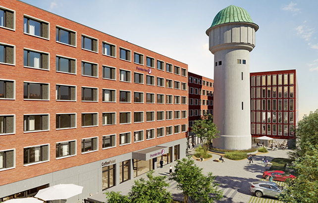 Premier Inn Karlsruhe am Wasserturm Außenansicht