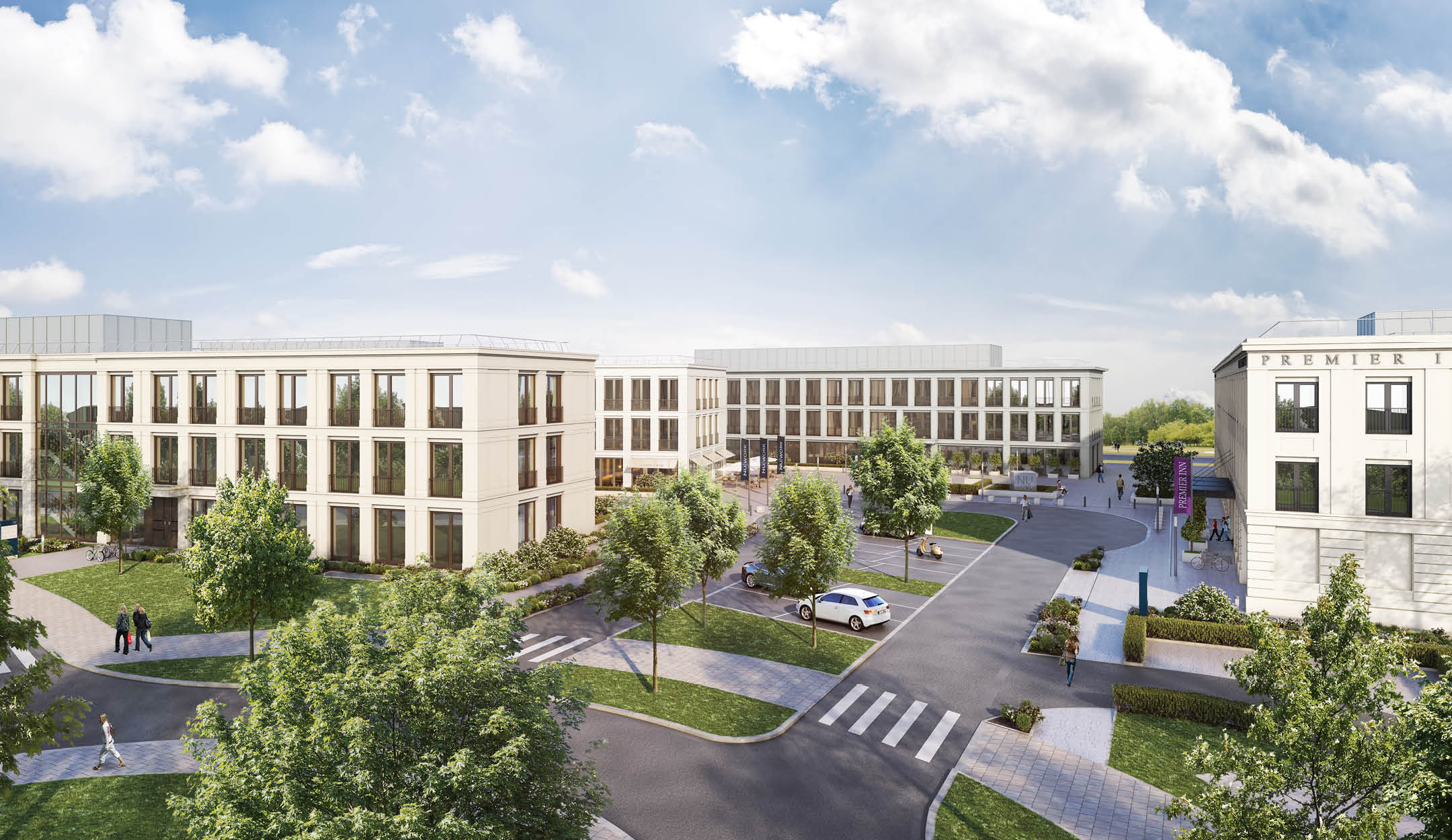 29.10.20 | Premier Inn Hotel ergänzt Businesspark Nu Work im Dörnberg-Stadtquartier in Regensburg
