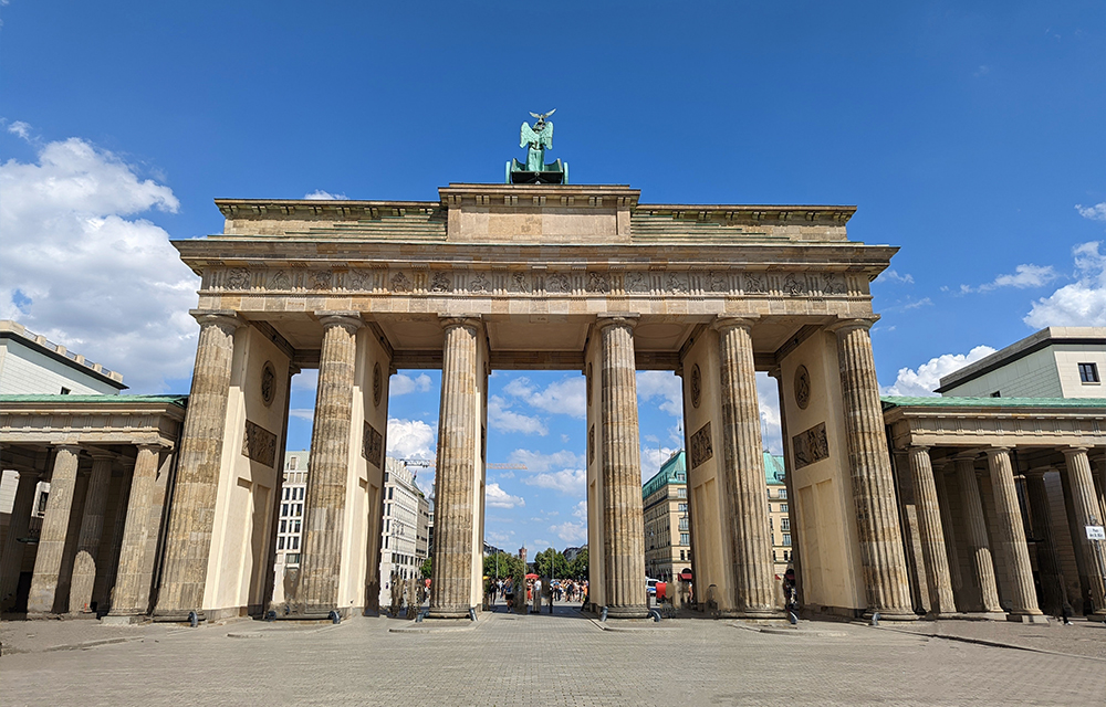 Zieleinlauf am Brandenburger Tor