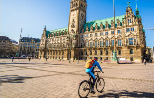 Mit dem Fahrrad