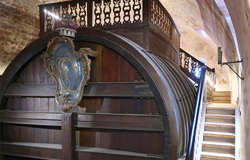 Weinfass im Schloss