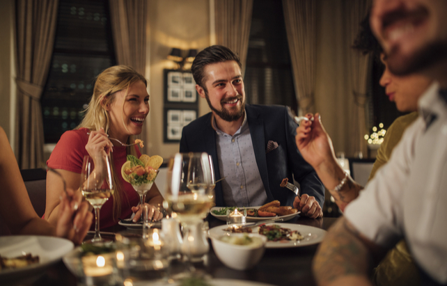 Paar im Restaurant