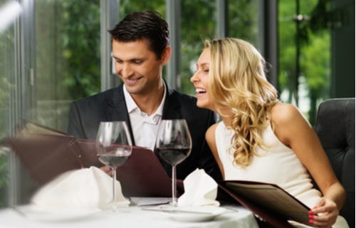 Paar im Restaurant