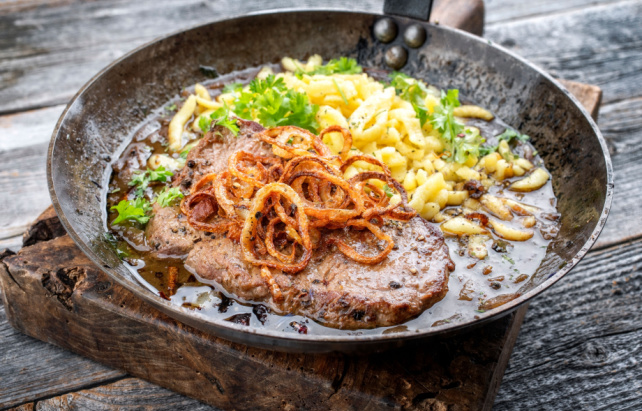 Rinderbraten mit Spätzle